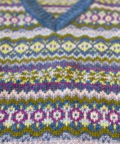 Donna HARLEY OF SCOTLAND | Gilet Shetland Scottish Fair Isle