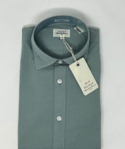 Uomo HARTFORD | Camicia Verde Salvia Popeline Light