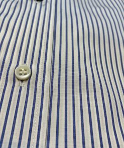 Uomo GHIGLINO 1893 | Camicia Fil A Fil Bastoncino Azzurro