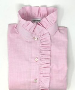 Donna GHIGLINO 1893 | Camicia Lulu Fil A Fil Rosa