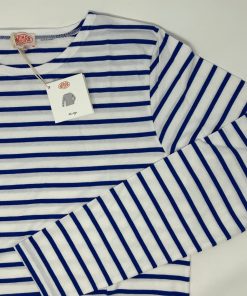 Uomo AMOUR LUX | Armour Lux Camicia Bretone Leggera Riga Blu Cina