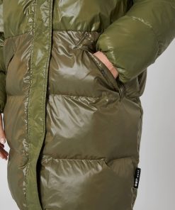 Donna OOFWEAR | Piumino Padded Shiny And Matt Salvia/Militare