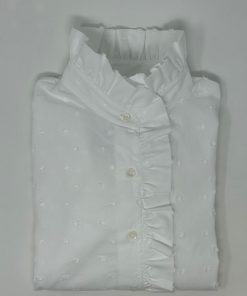 Donna GHIGLINO 1893 | Camicia Lulu Bianca Plumetis Bianco