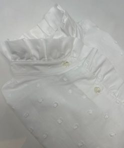 Donna GHIGLINO 1893 | Camicia Lulu Bianca Plumetis Bianco