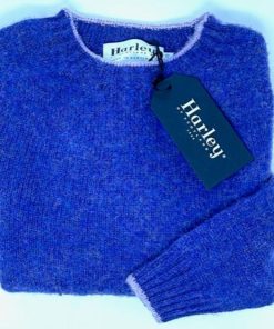 Donna HARLEY OF SCOTLAND | Maglione Shetland Con Bordino Harley Of Scotland For Ghiglino