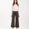 Donna CIGALA'S | Cigala'S Pantalone Palazzo Crop Col. Caffe'