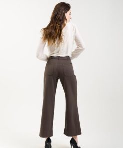 Donna CIGALA'S | Cigala'S Pantalone Palazzo Crop Col. Caffe'