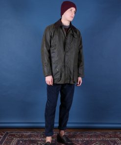 Uomo OXFORD BLUE | Wax Jacket Oleata Olive Green