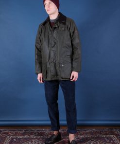 Uomo OXFORD BLUE | Wax Jacket Oleata Olive Green