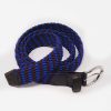 Accessori GHIGLINO 1893 | Cintura Elastico G1893 Bicolor Blu Cina Bruciato