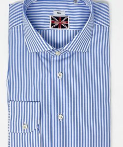 Uomo GHIGLINO 1893 | Camicia Bastoncino Azzurro