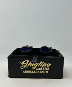 Uomo GHIGLINO 1893 | Gemelli Pesciolino Blu