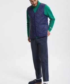 Uomo BARACUTA | Baracuta Gilet Miller Classic Blue