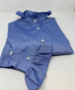 Donna GHIGLINO 1893 | Camicia Alex (Oversize) Oxford Azzurro