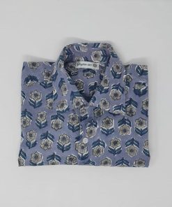 Uomo GHIGLINO 1893 | Camicia Jaipur Indian Print Grigia