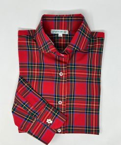 Donna GHIGLINO 1893 | Camicia Franci Tartan Rosso